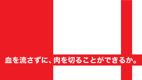 血を流さずに、肉を切ることができるか。